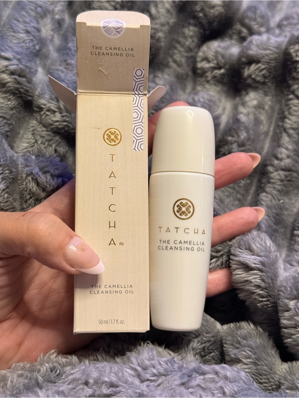 Tatcha Camellia Cleansing Oil – Cream & Gold Packaging